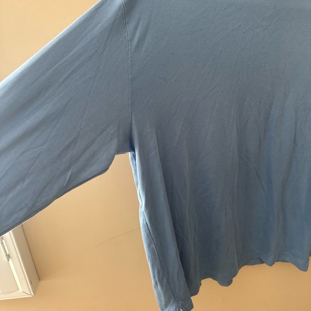 Brooks Brothers Men’s Blue medium 100% performance Pima Cotton Turtleneck - Picture 3 of 7